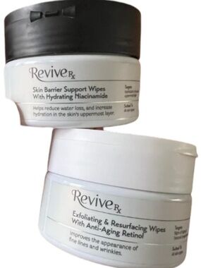 Revive Rx Exfoliating & Skin Barrier Wipes - 2pk 80 Ct NWT